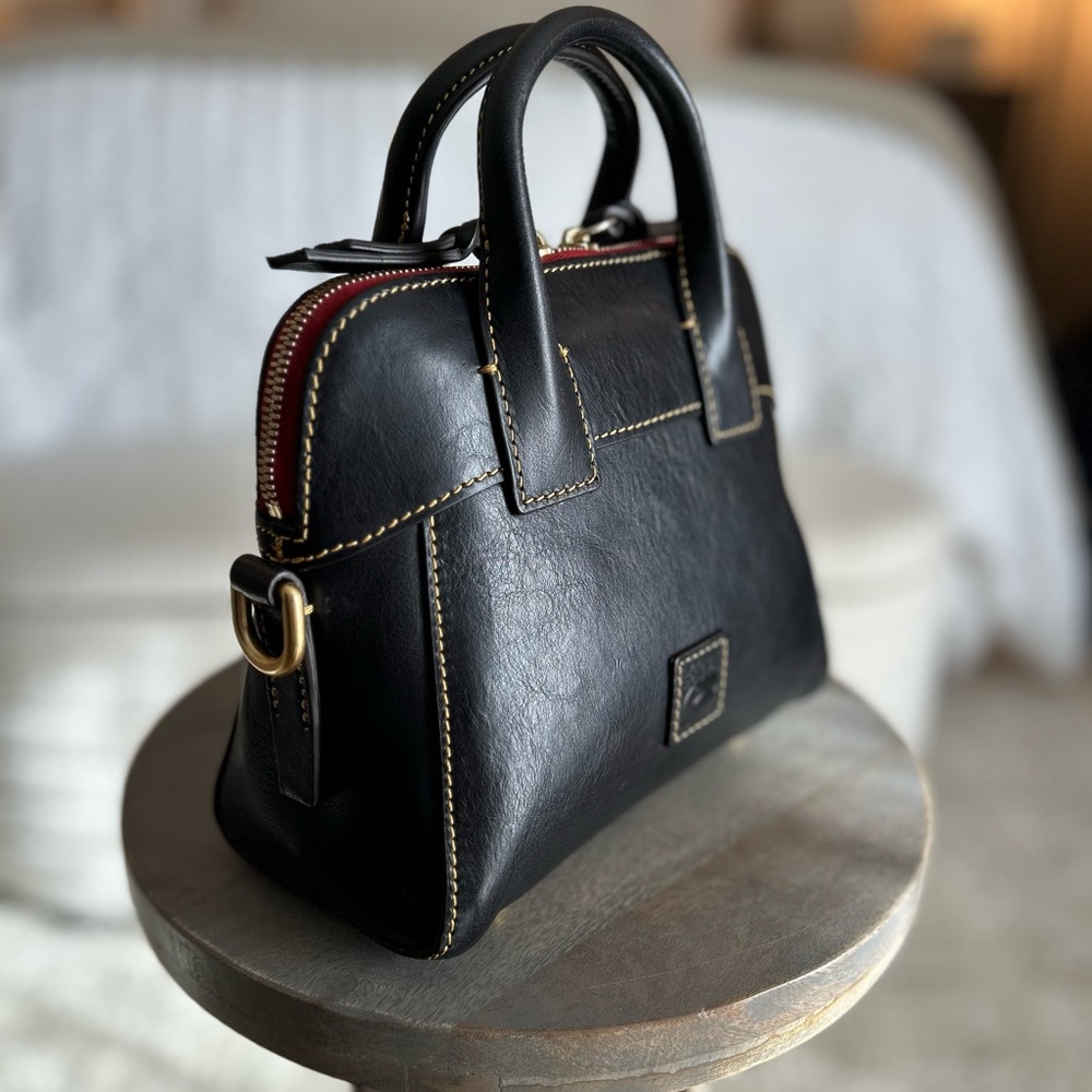 Dooney and Bourke Florentine Cameron Crossbody Satchel in NAVY